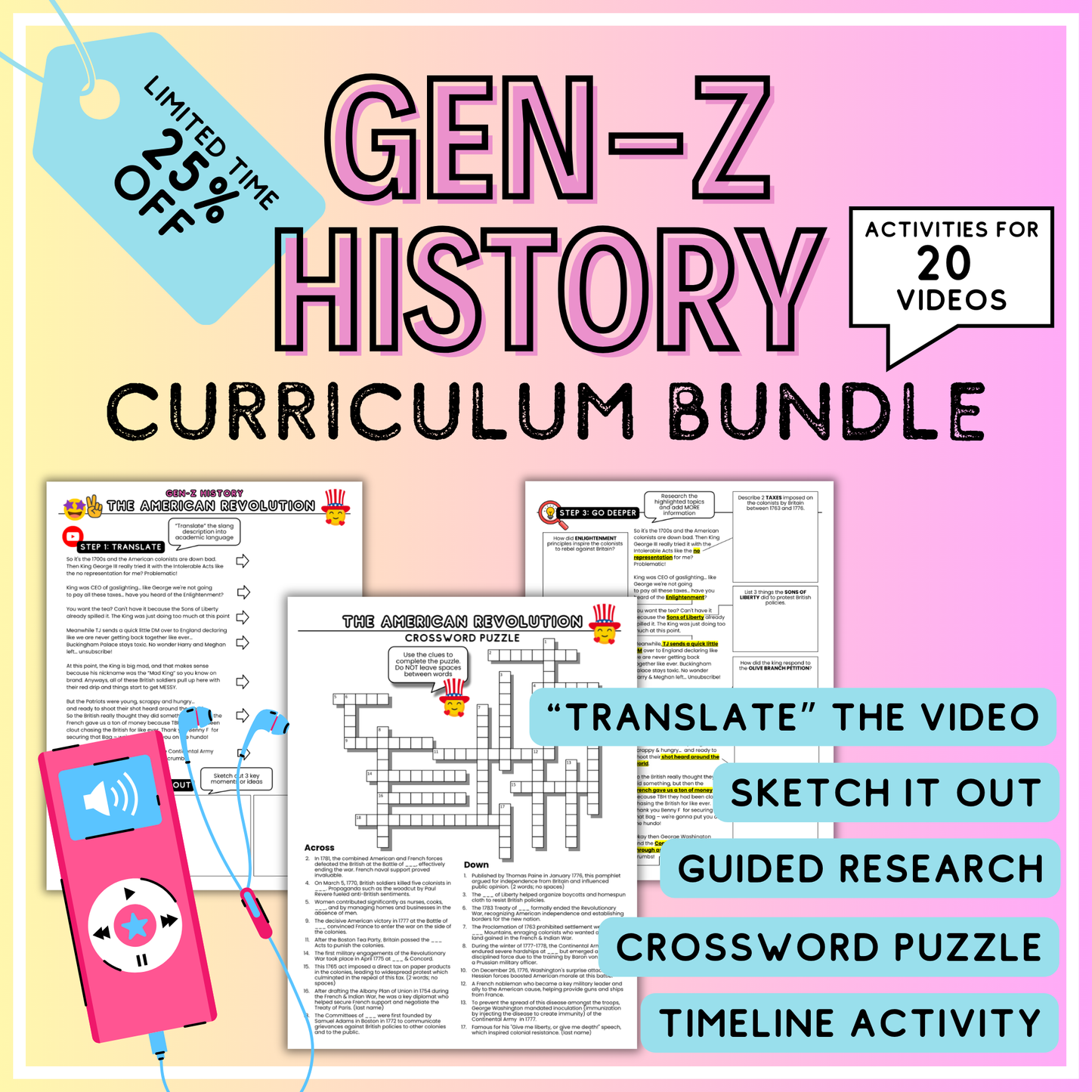 Gen Z History Curriculum Bundle